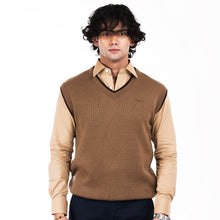 Load image into Gallery viewer, V-Neck Sleeveless Sweater-Khaaki