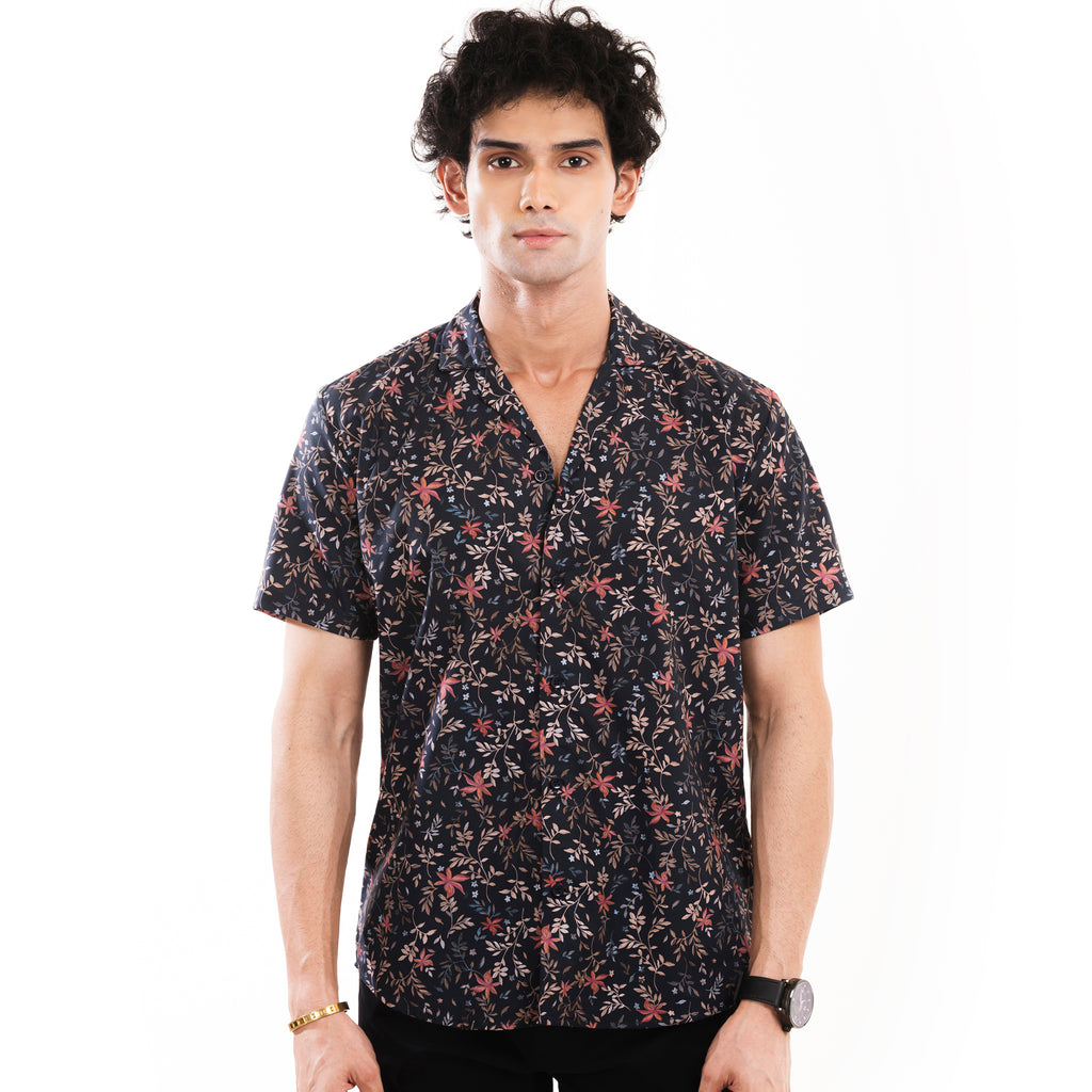 Tropical Floral Hawaiian Shirt