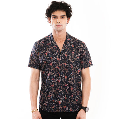 Tropical Floral Hawaiian Shirt