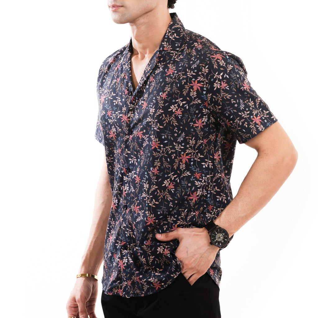 Tropical Floral Hawaiian Shirt