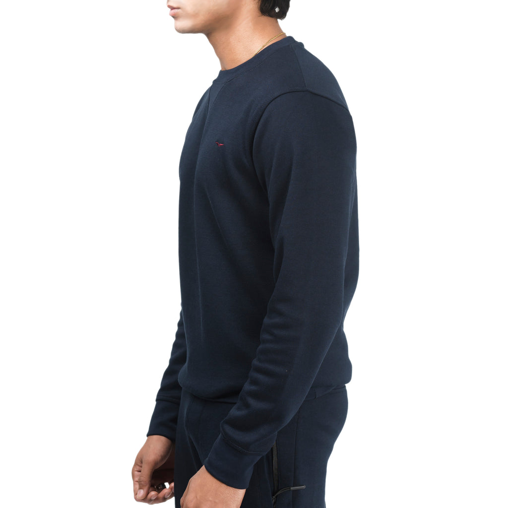 Ribbed Navy Sweatshirt