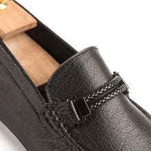 Load image into Gallery viewer, Buffalo Leather Moccasins - Black