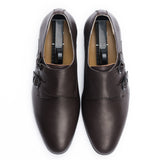 Double Monk Strap Loafers-Brown