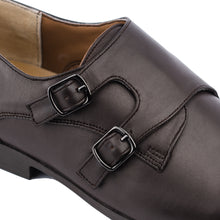 Load image into Gallery viewer, Double Monk Strap Loafers-Brown