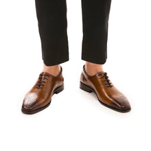 Load image into Gallery viewer, Executive Wingtip Oxfords - Tan