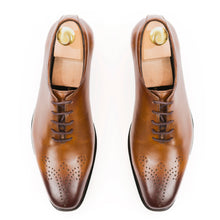Load image into Gallery viewer, Executive Wingtip Oxfords - Tan