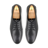 Sleek Leather Debies - Black