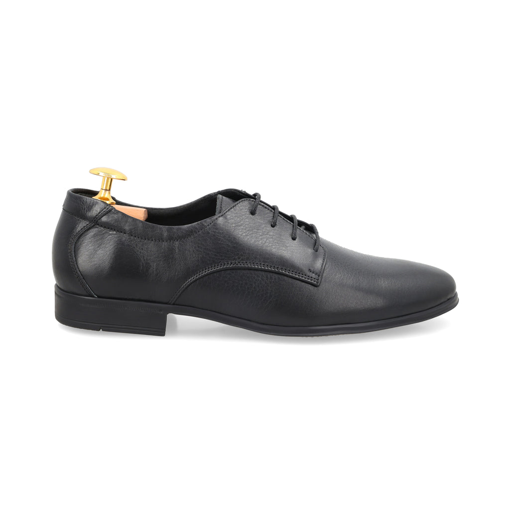 Sleek Leather Debies - Black