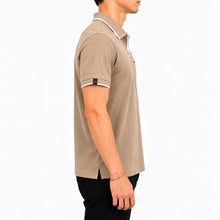 Load image into Gallery viewer, Jacquard Collar Polo - Fawn
