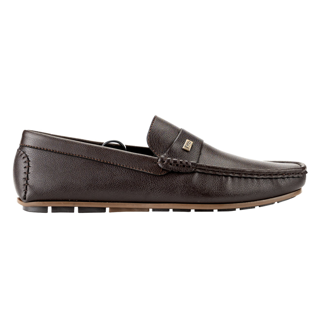 FHS Strapped Moccasins-Brown