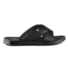 Load image into Gallery viewer, Casual Strapped Leather Slippers-Black