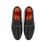 Gunmetal Buckled Loafers