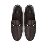 Crocodile Embossed Twisted rope Moccasins