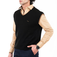 Load image into Gallery viewer, V-Neck Sleeveless Sweater-Black