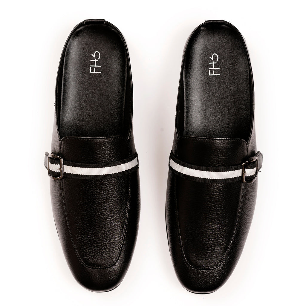 Urban Luxe Half Moccasins - Black