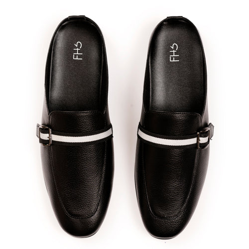 Urban Luxe Half Moccasins - Black