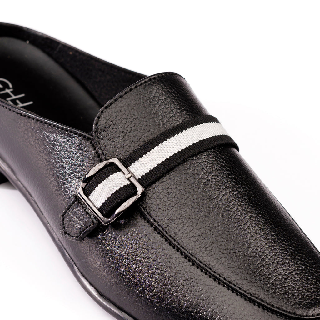 Urban Luxe Half Moccasins - Black