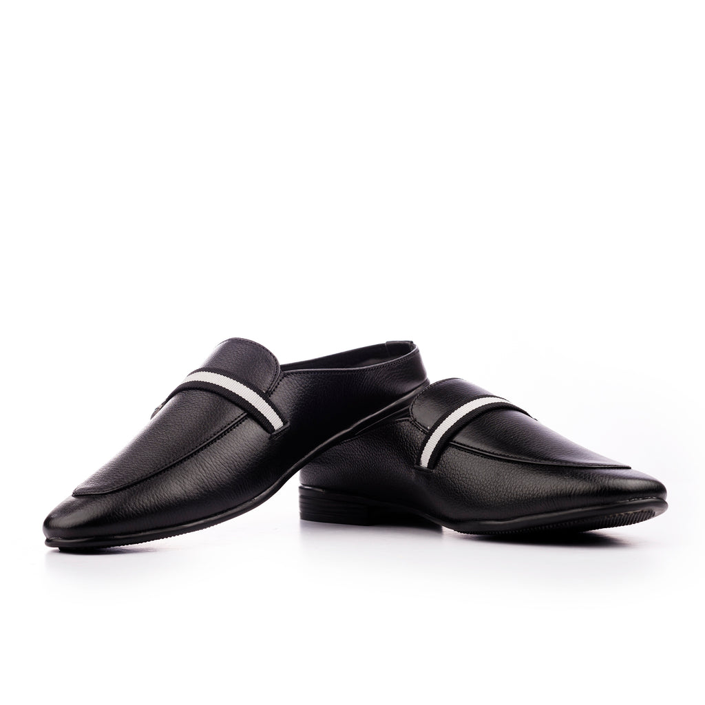 Urban Luxe Half Moccasins - Black