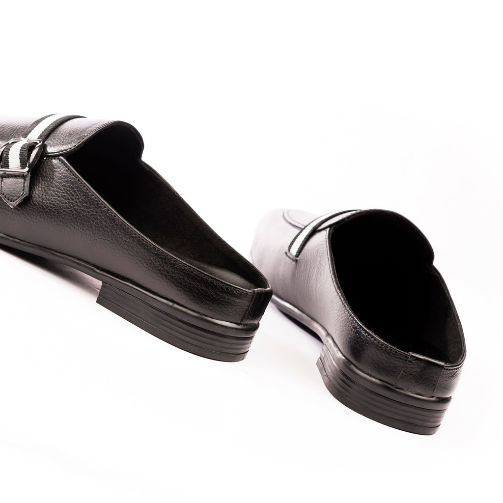 Urban Luxe Half Moccasins - Black