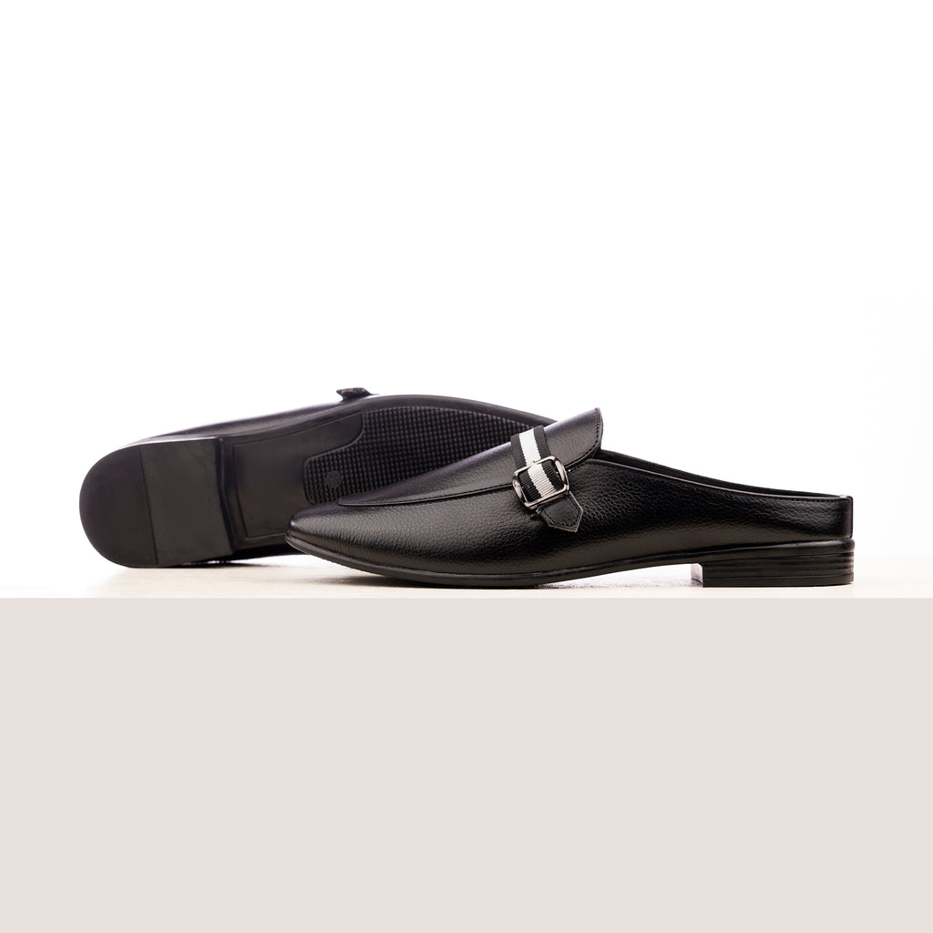 Urban Luxe Half Moccasins - Black