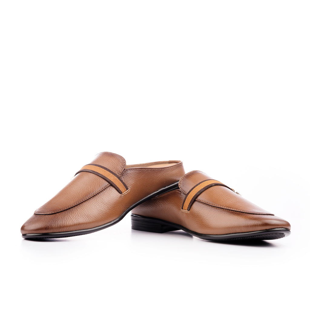 Urban Luxe Half Moccasins - Tan