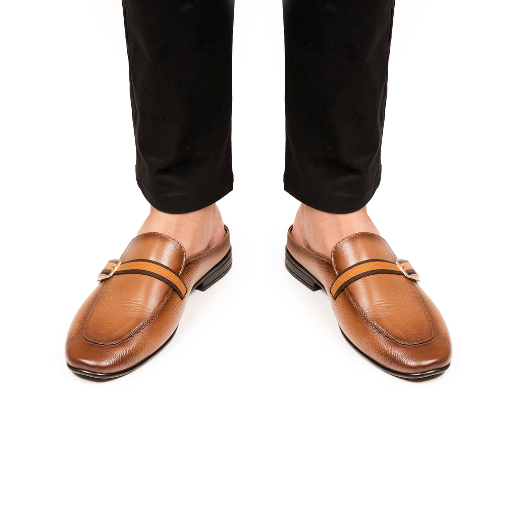 Urban Luxe Half Moccasins - Tan