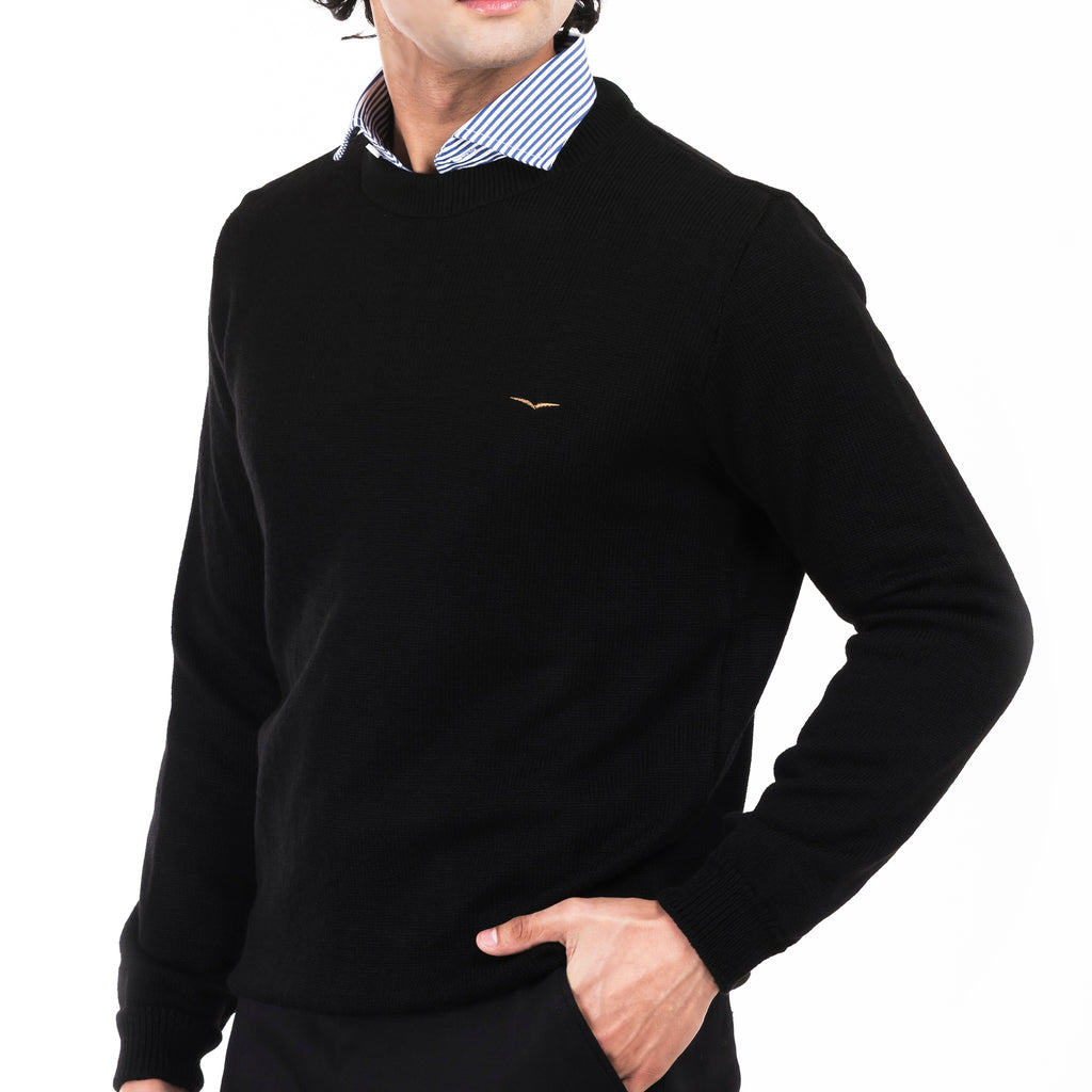 Full Sleeves Sweater-Black