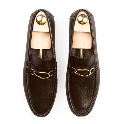 Regal Buckled Leather Moccasins - Brown