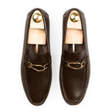 Regal Buckled Leather Moccasins - Black