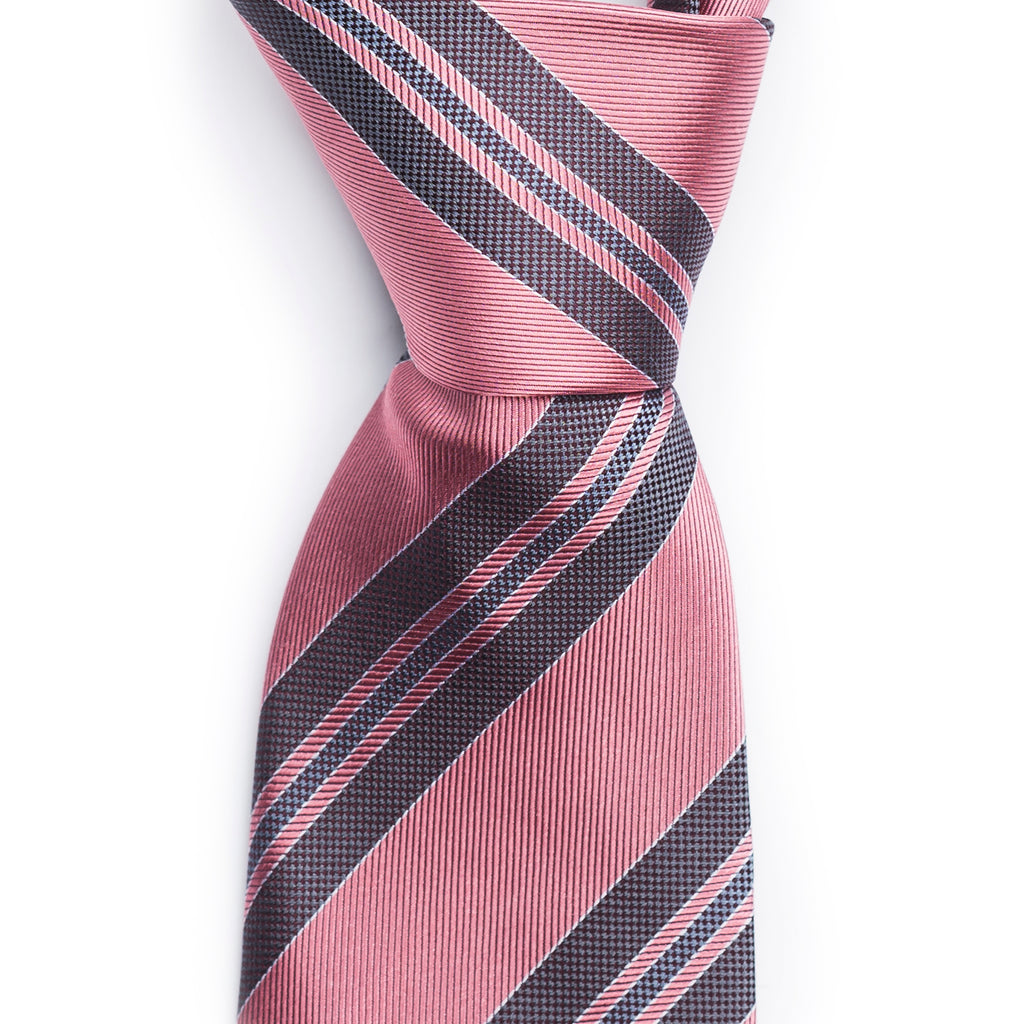 Elegant Pink Striped Tie