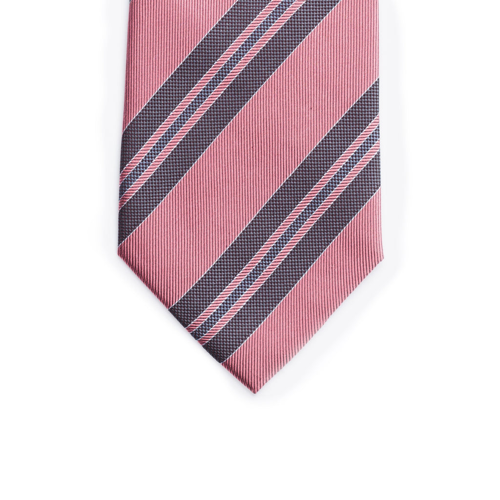 Elegant Pink Striped Tie