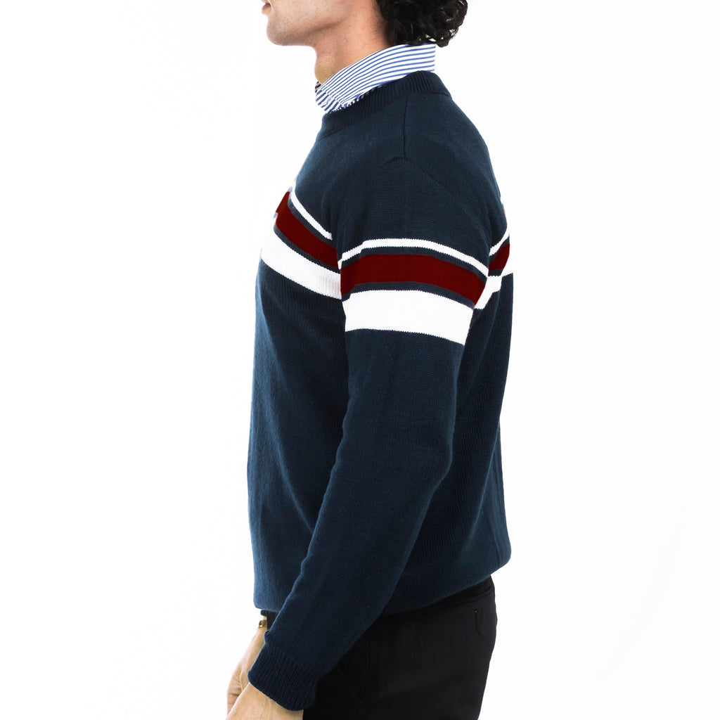 Full Sleeves Sweater-Navy
