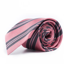 Load image into Gallery viewer, Elegant Pink Striped Tie