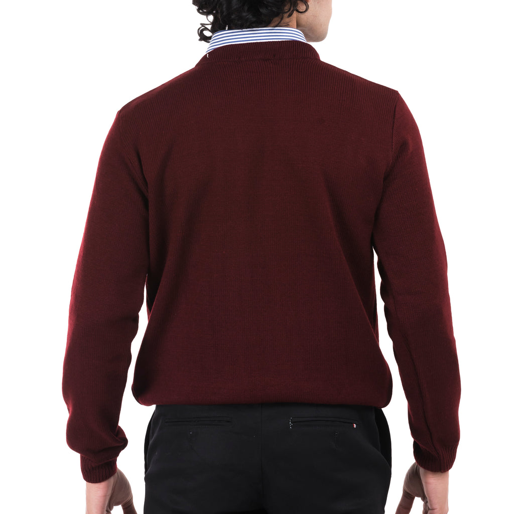Full Sleeves Sweater-Maroon