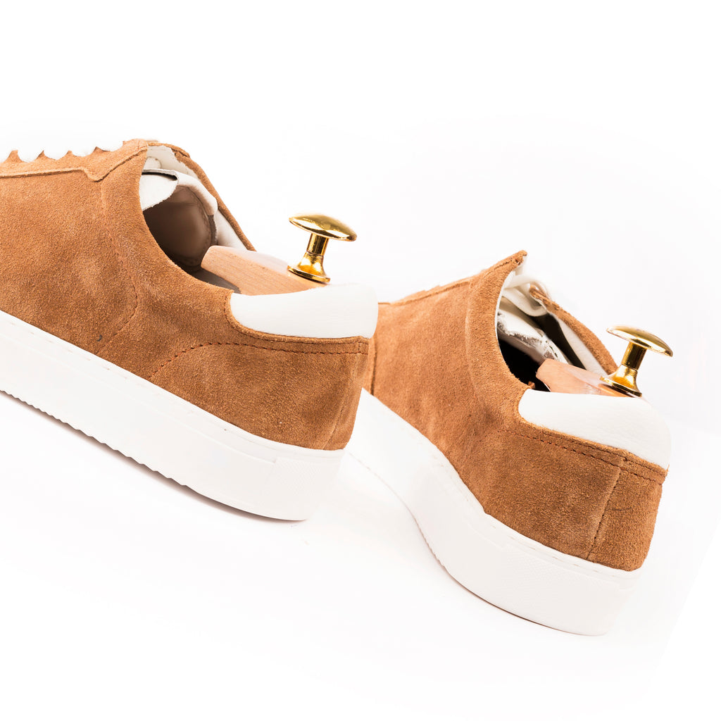 Modern Comfort Sneakers - Tan Suede