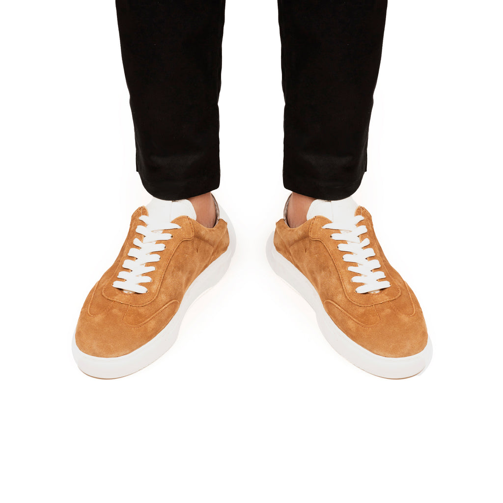 Modern Comfort Sneakers - Tan Suede
