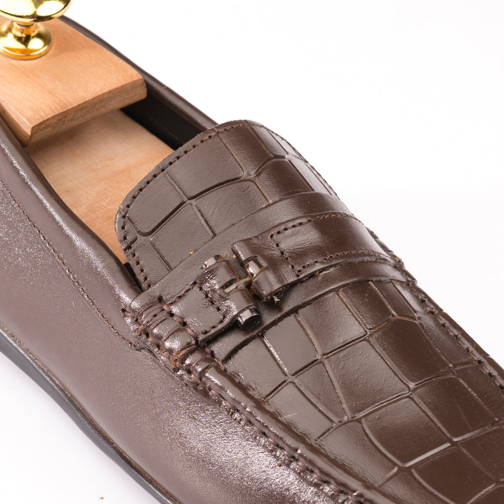 Saddle buckle Moccasin - Brown