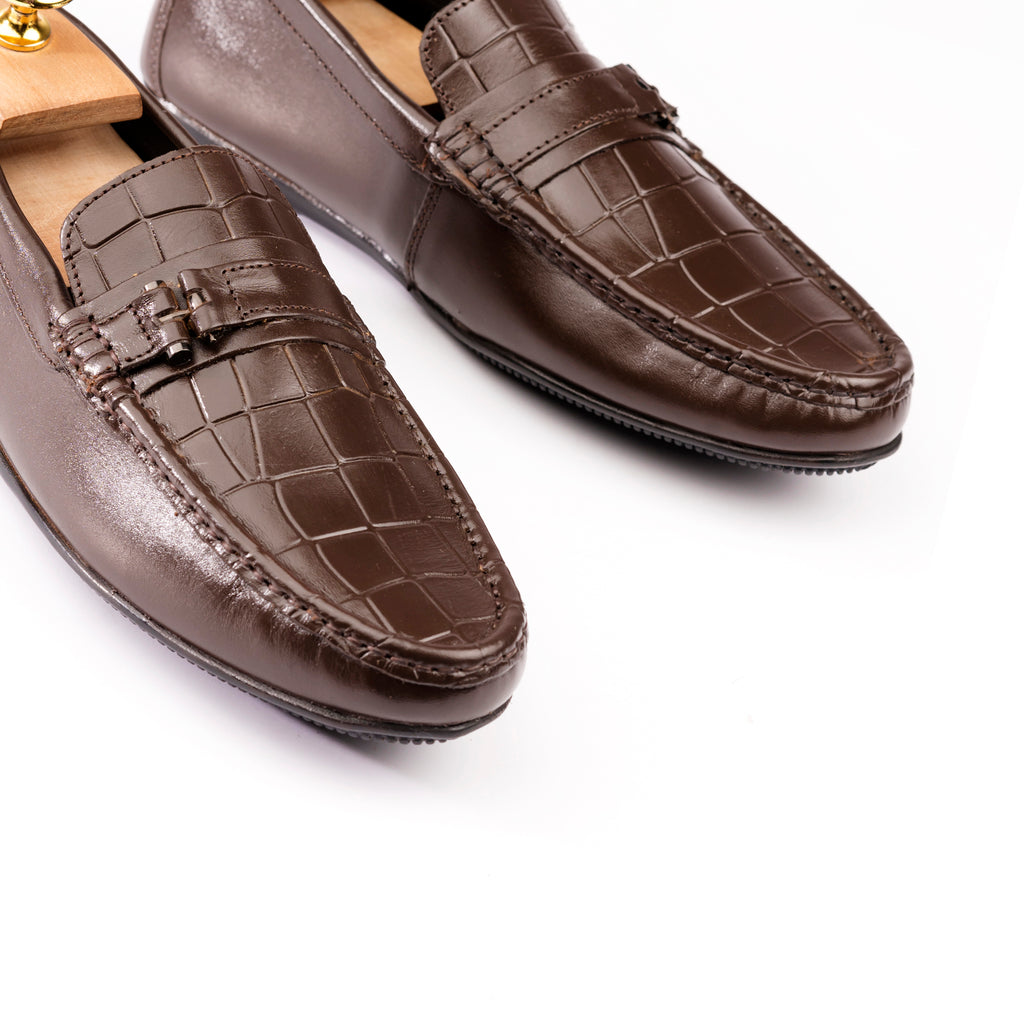 Saddle buckle Moccasin - Brown