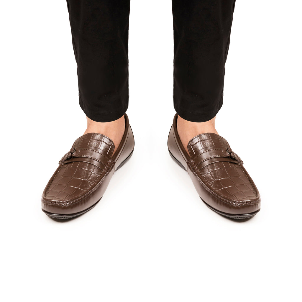 Saddle buckle Moccasin - Brown