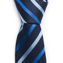Load image into Gallery viewer, Navy Striped Tie