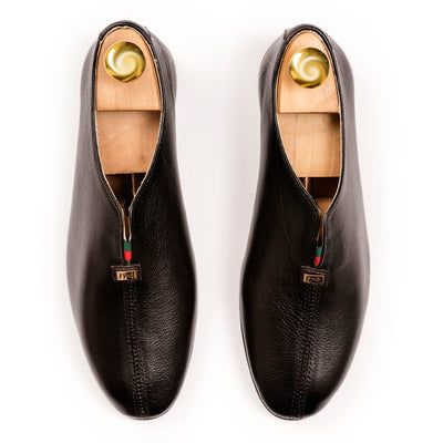 Classic Stitch Detail Leather Loafers - Brown