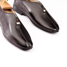 Load image into Gallery viewer, Classic Stitch Detail Leather Loafers - Brown