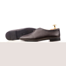 Load image into Gallery viewer, Classic Stitch Detail Leather Loafers - Brown