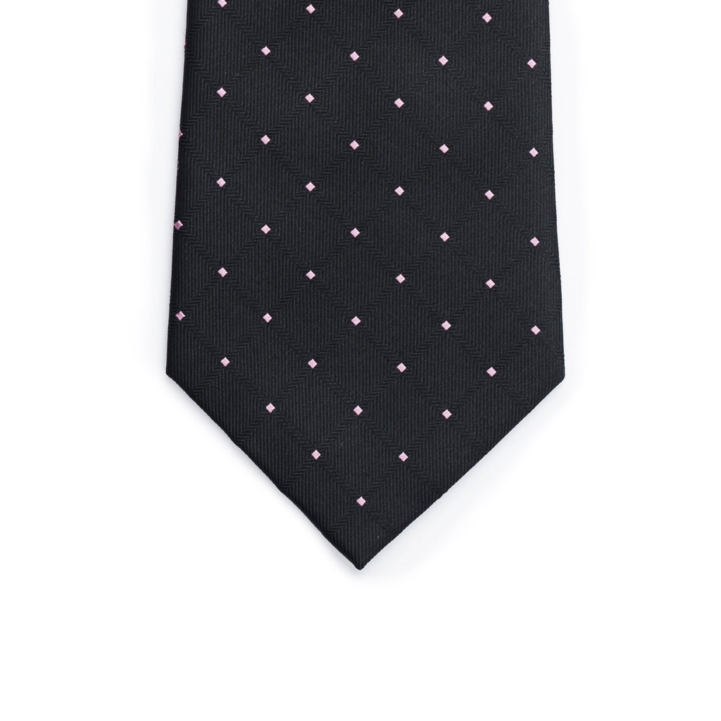Classic Black Dotted Tie