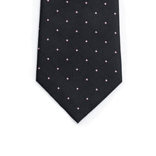 Load image into Gallery viewer, Classic Black Dotted Tie
