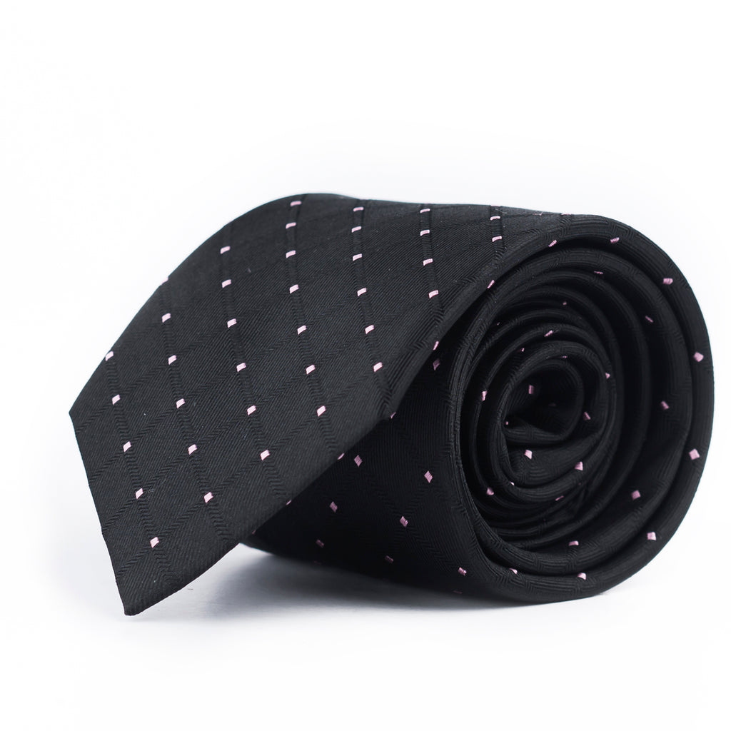 Classic Black Dotted Tie