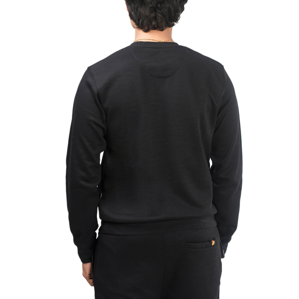 Ribbed Black Sweatshirt