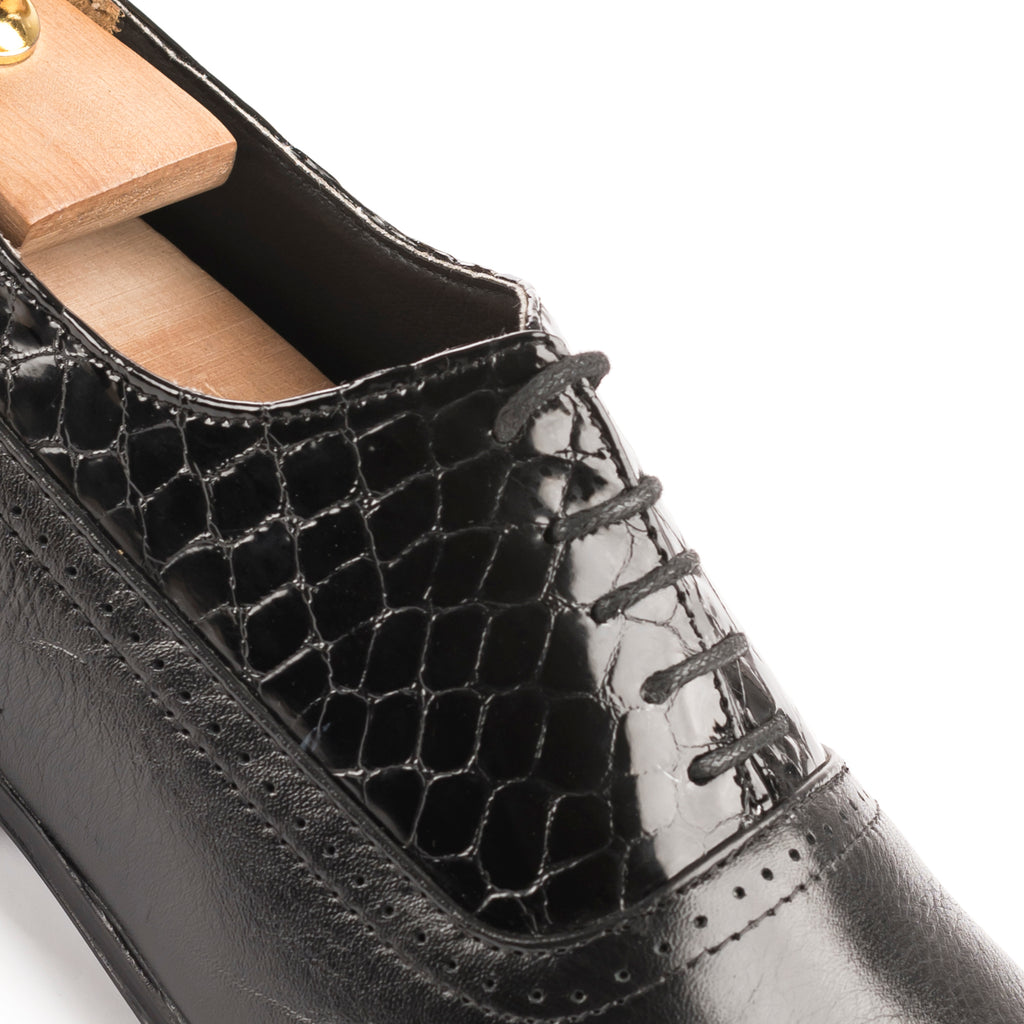 Executive Brogue Oxfords - Black