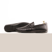 Load image into Gallery viewer, Crocodile Embossed Mocassins-Black