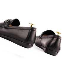 Load image into Gallery viewer, Crocodile Embossed Mocassins-Black